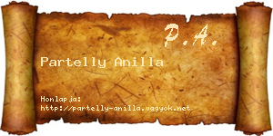 Partelly Anilla névjegykártya